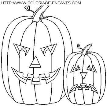 coloriage citrouilles halloween