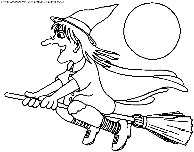 coloriage sorcieres halloween