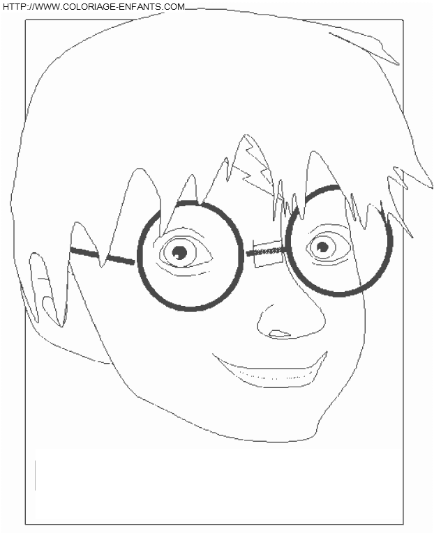 coloriage harry potter le portrait harry potter