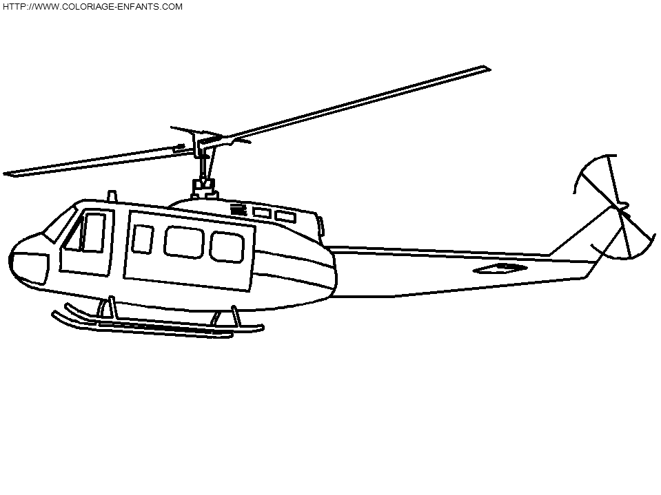 coloriage helicoptere de police