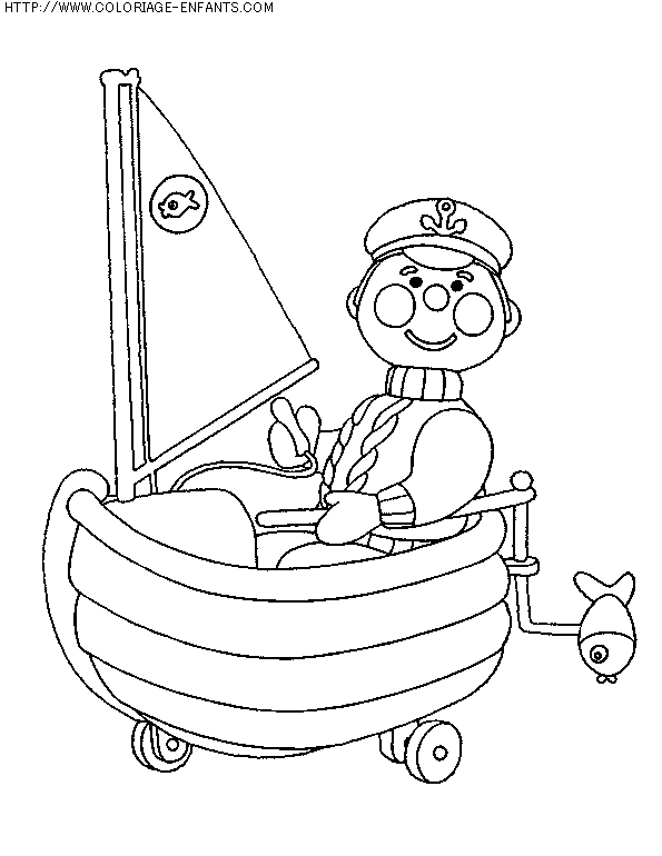 coloriage heros andy pandy