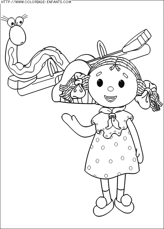 coloriage heros andy pandy