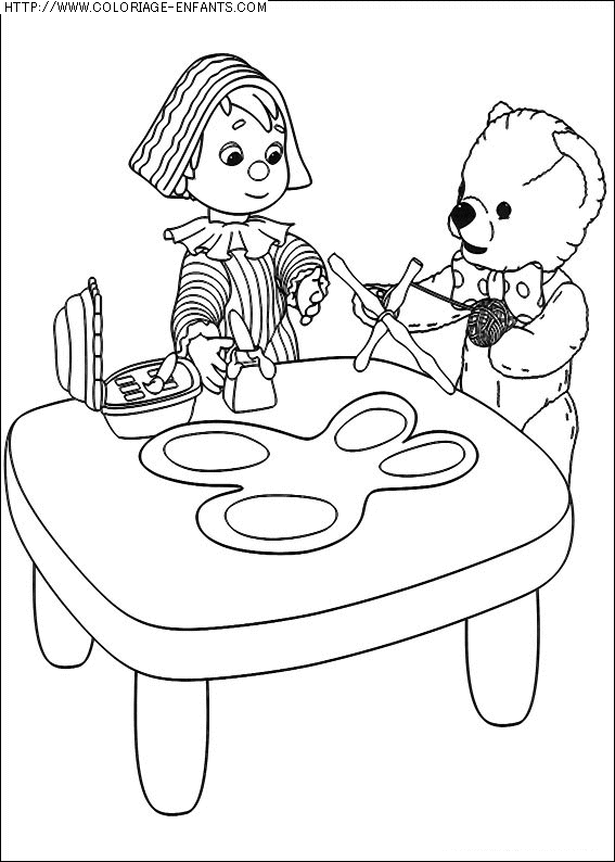 coloriage heros andy pandy