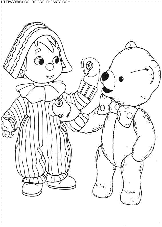 coloriage heros andy pandy