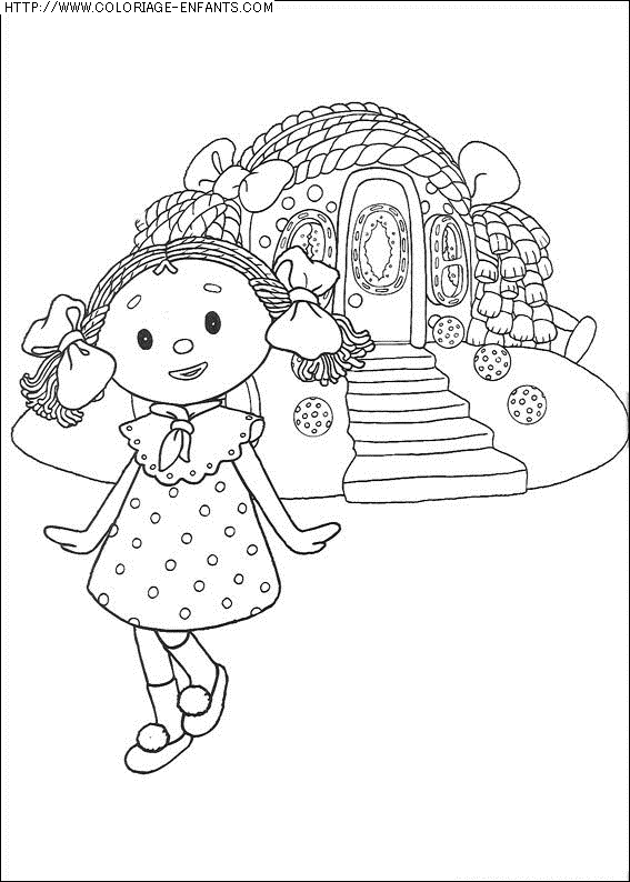 coloriage heros andy pandy