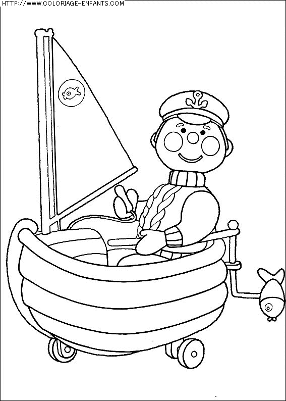 coloriage heros andy pandy