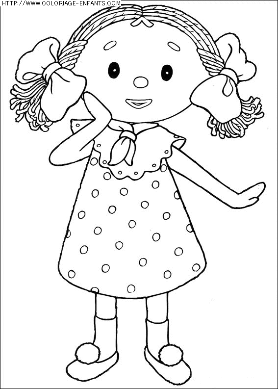 coloriage heros andy pandy