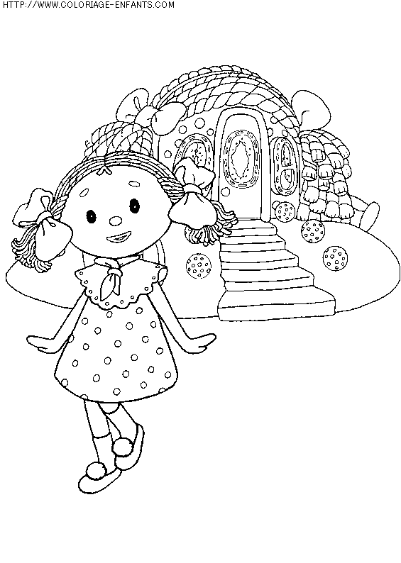 coloriage heros andy pandy