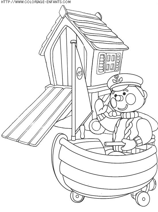 coloriage heros andy pandy