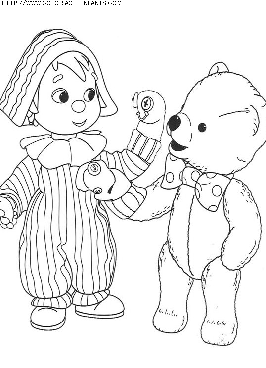 coloriage heros andy pandy