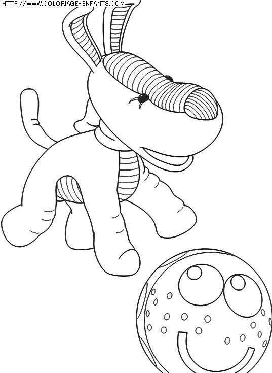 coloriage heros andy pandy