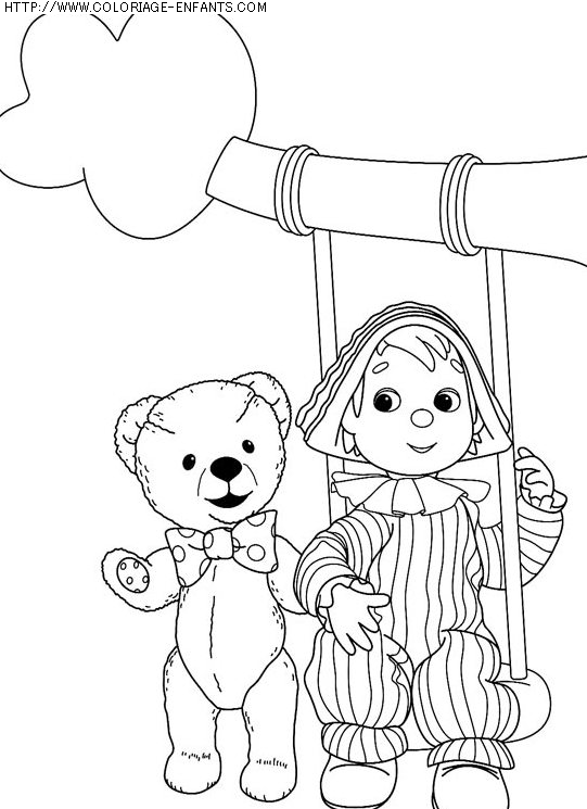 coloriage heros andy pandy