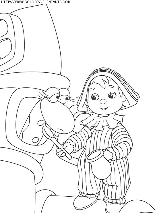 coloriage heros andy pandy