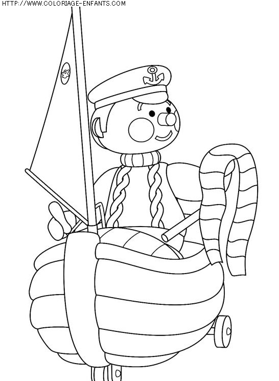 coloriage heros andy pandy