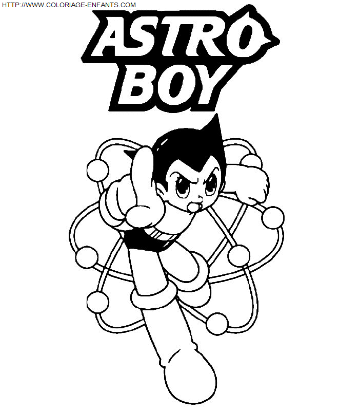 coloriage Heros Astro Boy