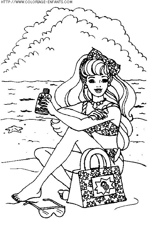 coloriage heros barbie