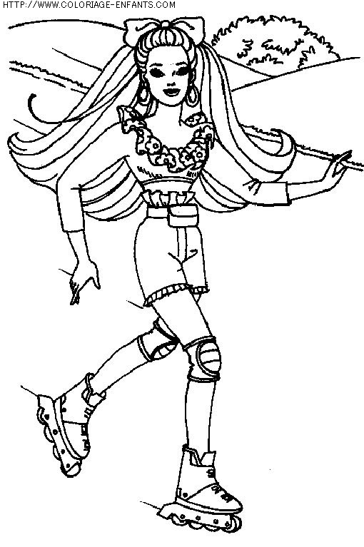 coloriage heros barbie