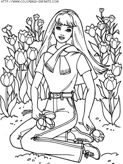 coloriage heros barbie