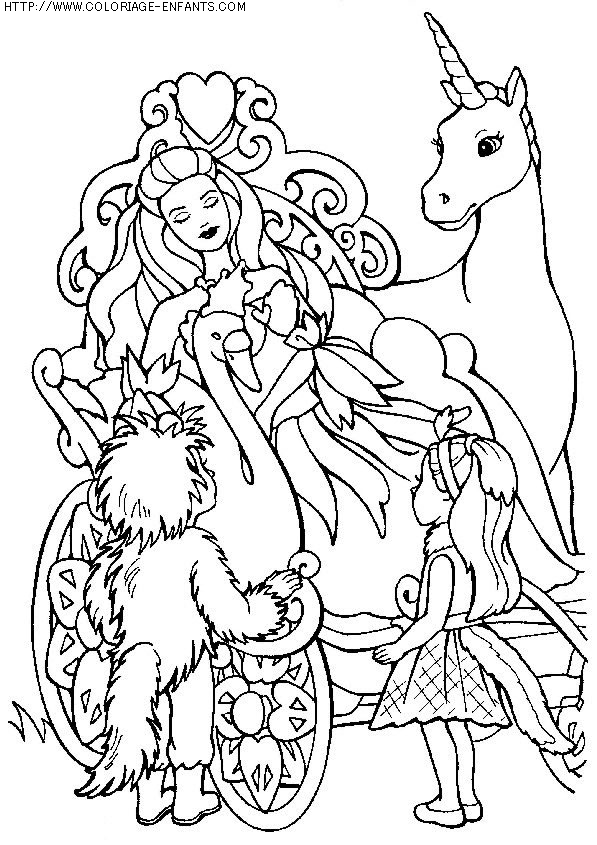 coloriage heros barbie