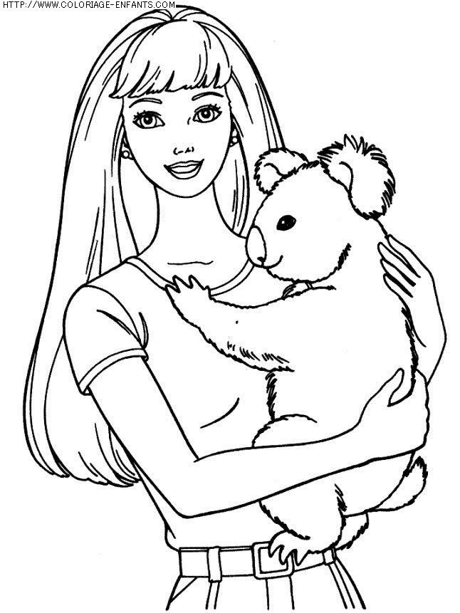 coloriage heros barbie