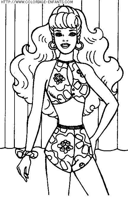 coloriage heros barbie