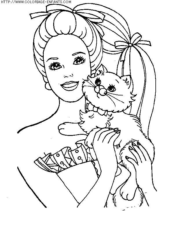 coloriage heros barbie