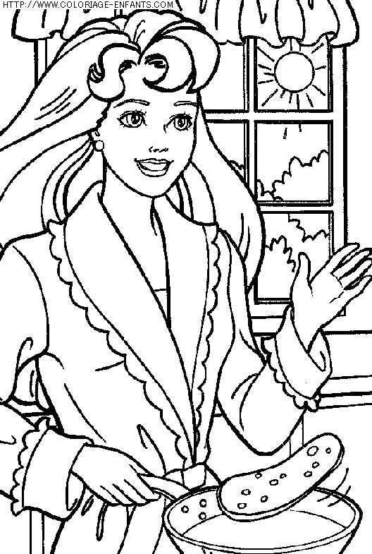 coloriage heros barbie