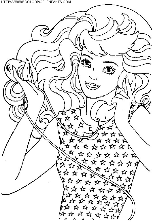 coloriage heros barbie