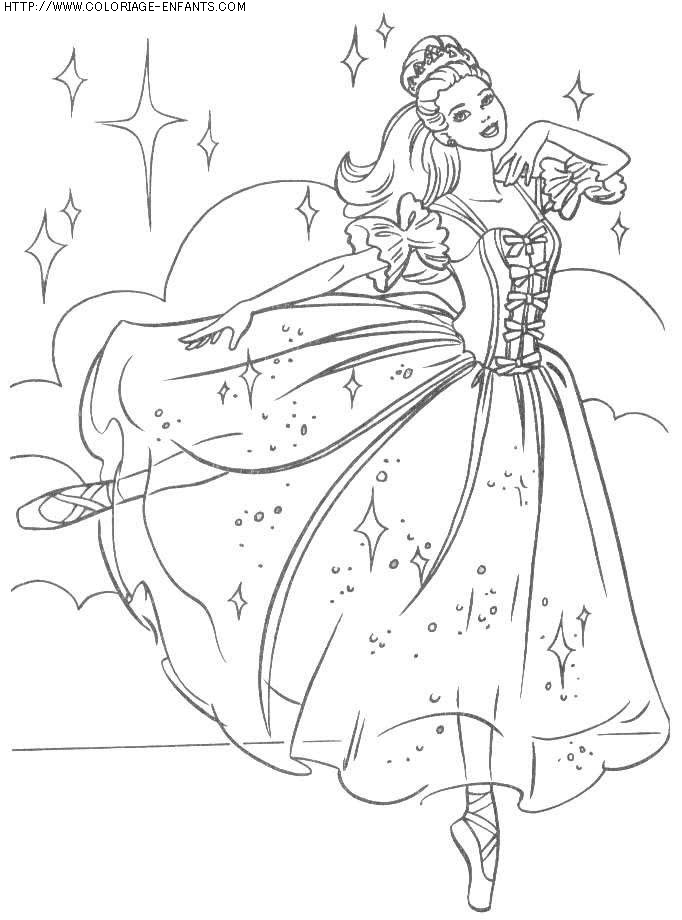 coloriage heros barbie princesse