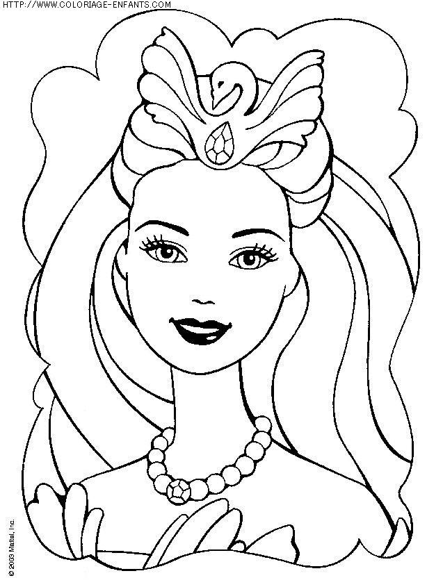 coloriage heros barbie princesse