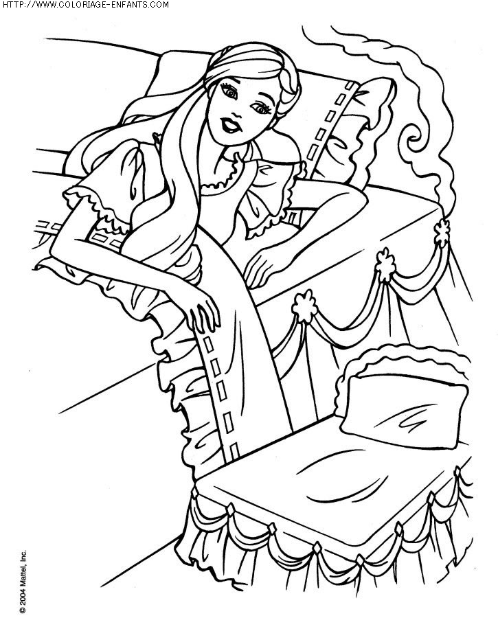 coloriage heros barbie princesse