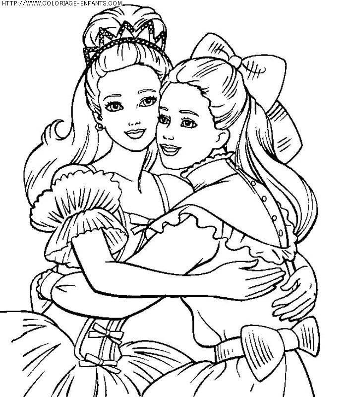 coloriage heros barbie princesse