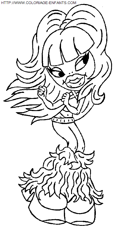 coloriage Les poupées Bratz