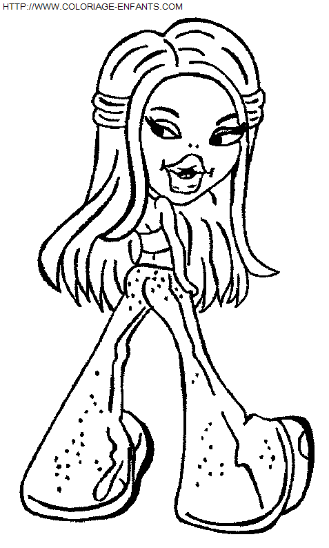 coloriage Les poupées Bratz