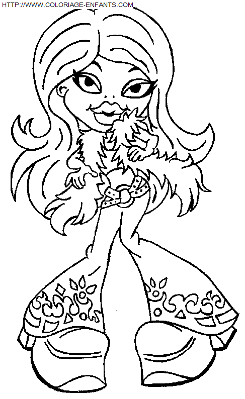 coloriage Les poupées Bratz