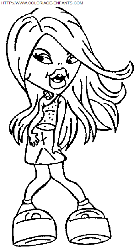 coloriage Les poupées Bratz