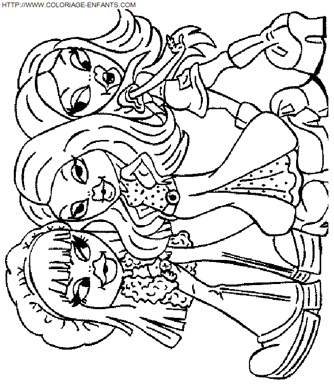 coloriage Les poupées Bratz