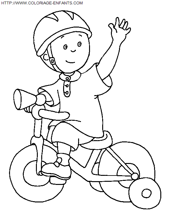 coloriage Heros Caillou