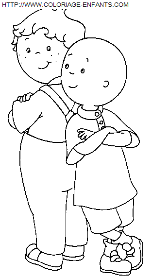 coloriage Heros Caillou