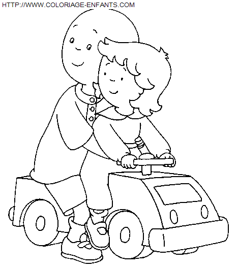 coloriage Heros Caillou