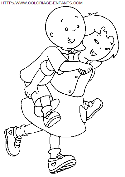 coloriage Heros Caillou