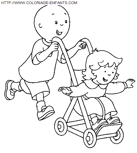 coloriage Heros Caillou