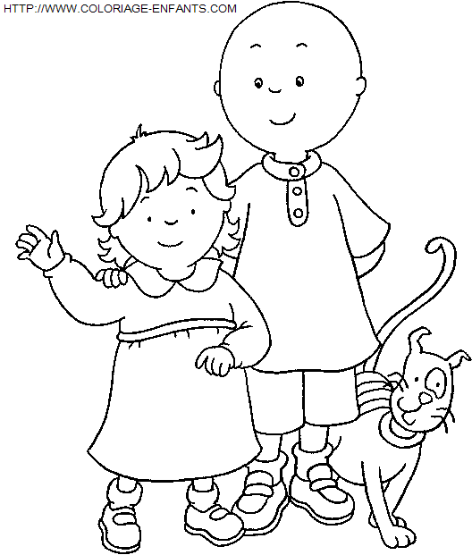 coloriage Heros Caillou