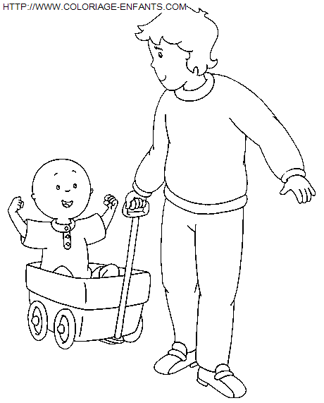 coloriage Heros Caillou