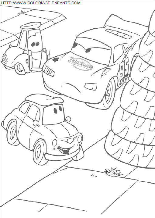 coloriage Heros Cars