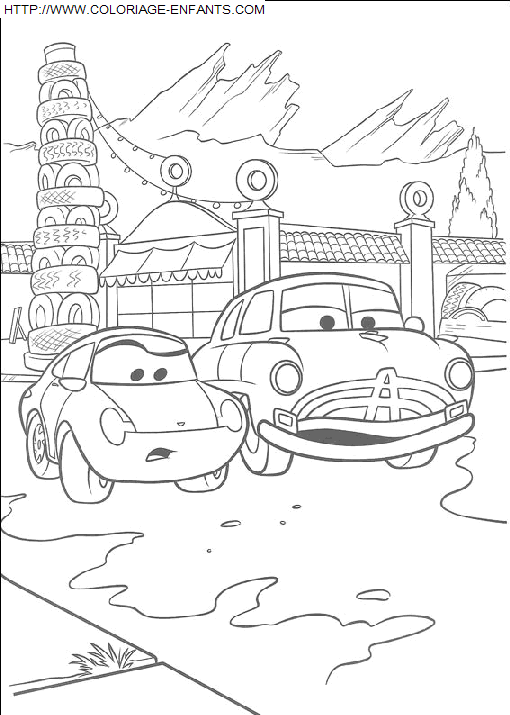 coloriage Heros Cars