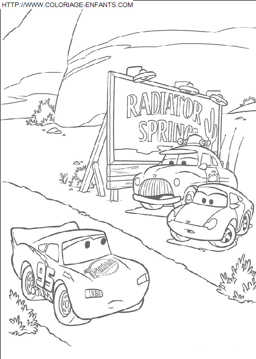 coloriage Heros Cars