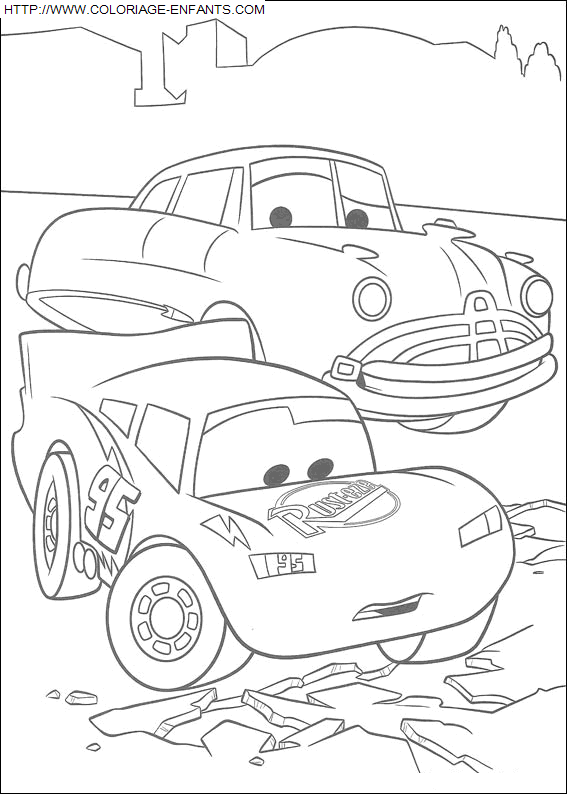 coloriage Heros Cars