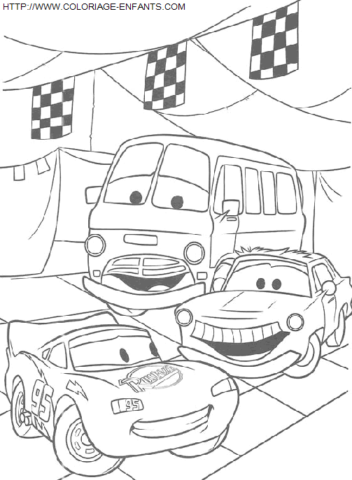 coloriage Heros Cars