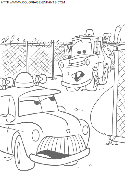 coloriage Heros Cars